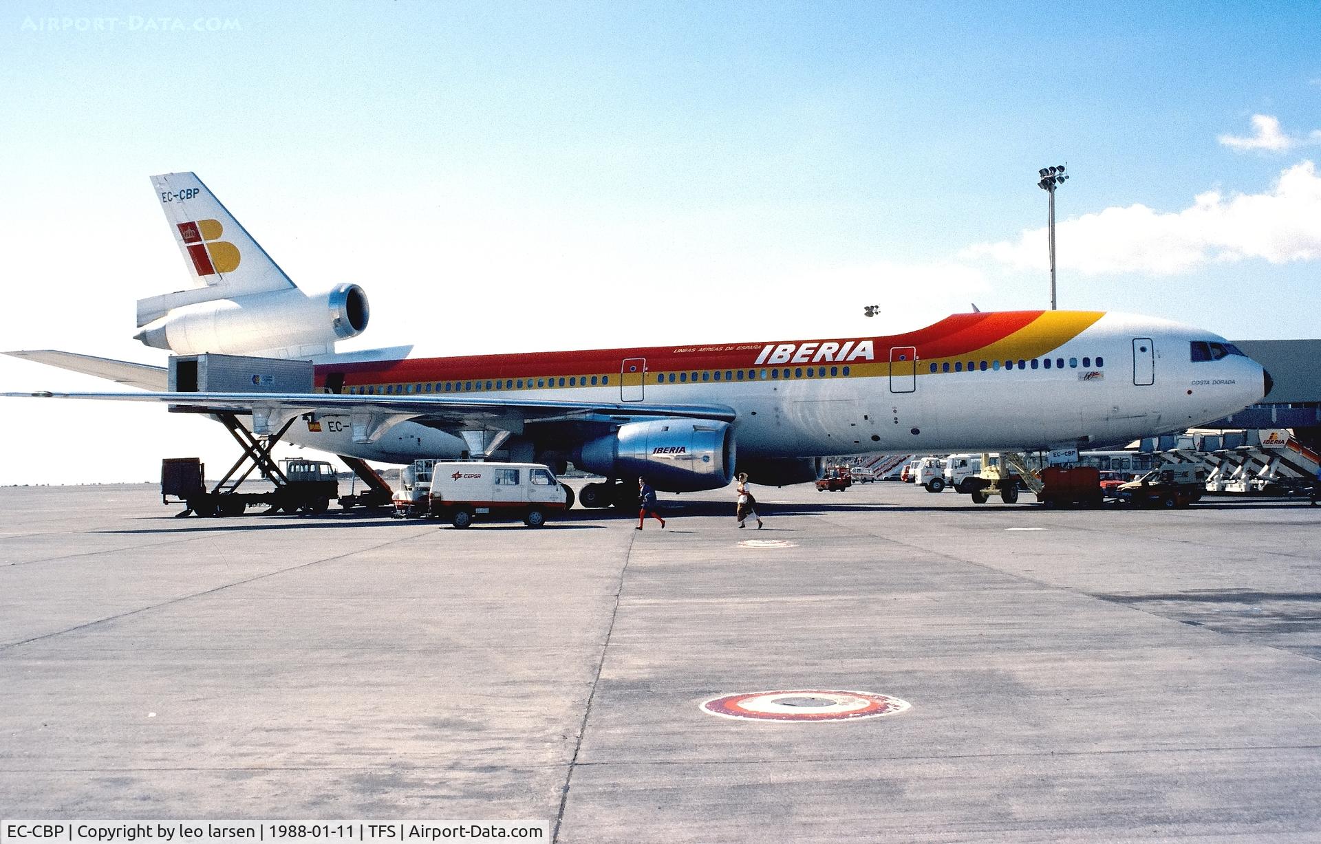EC-CBP, 1973 Douglas DC-10-30 C/N 46927, Tenerife South 11.1.1988