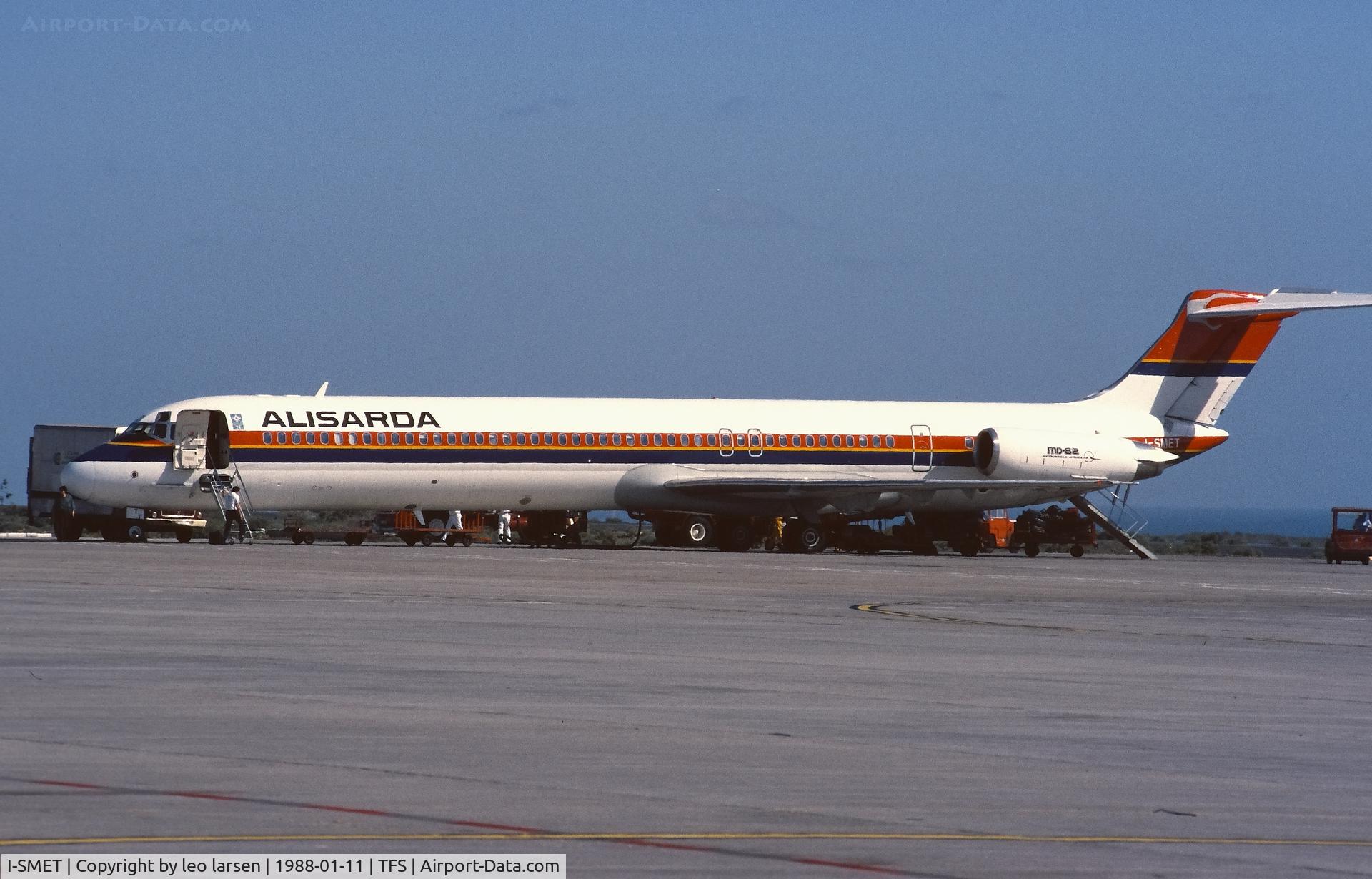 I-SMET, 1987 McDonnell Douglas MD-82 (DC-9-82) C/N 49531, Tenerife South 11.1.1988
