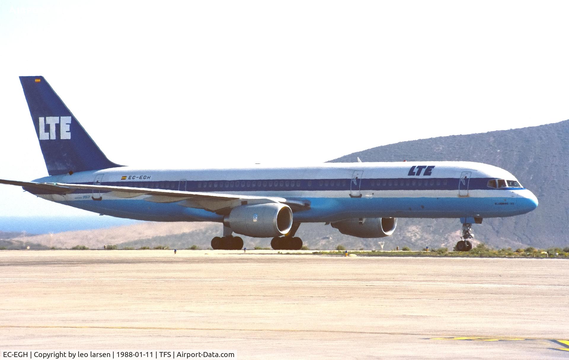 EC-EGH, 1984 Boeing 757-2G5 C/N 23119, Tednerife South 11.1.1988