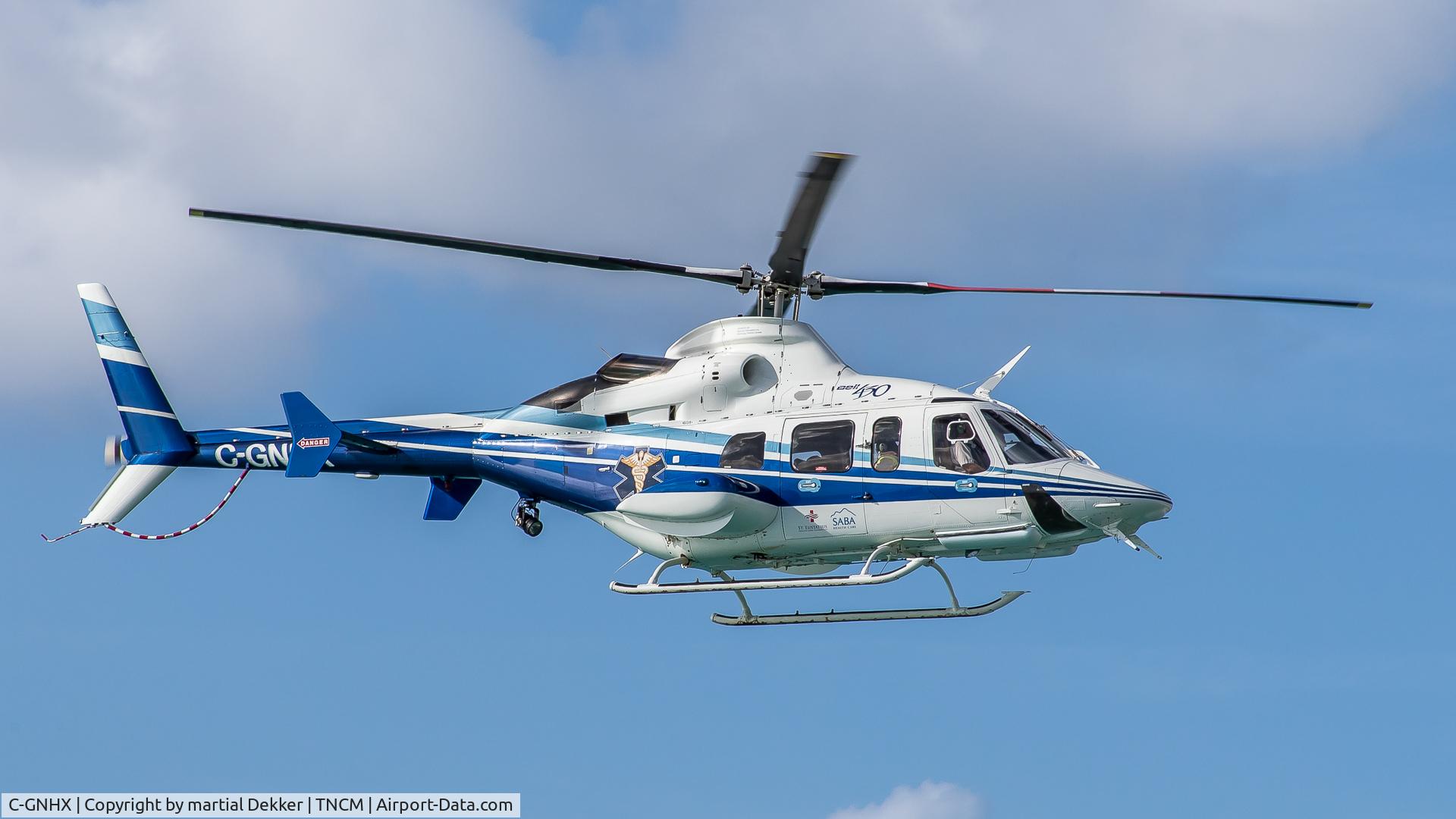 C-GNHX, 1997 Bell 430 C/N 49025, Maho beach