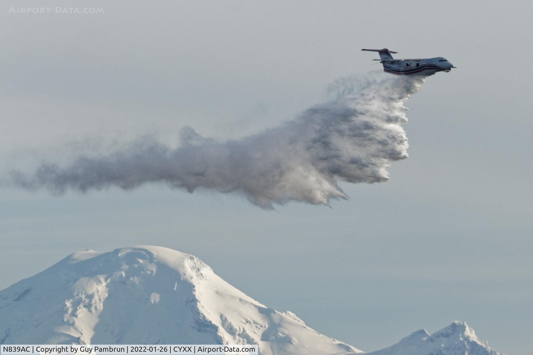 N839AC, 1995 British Aerospace Avro 146-RJ85A C/N E2270, Practice or maintenance dump