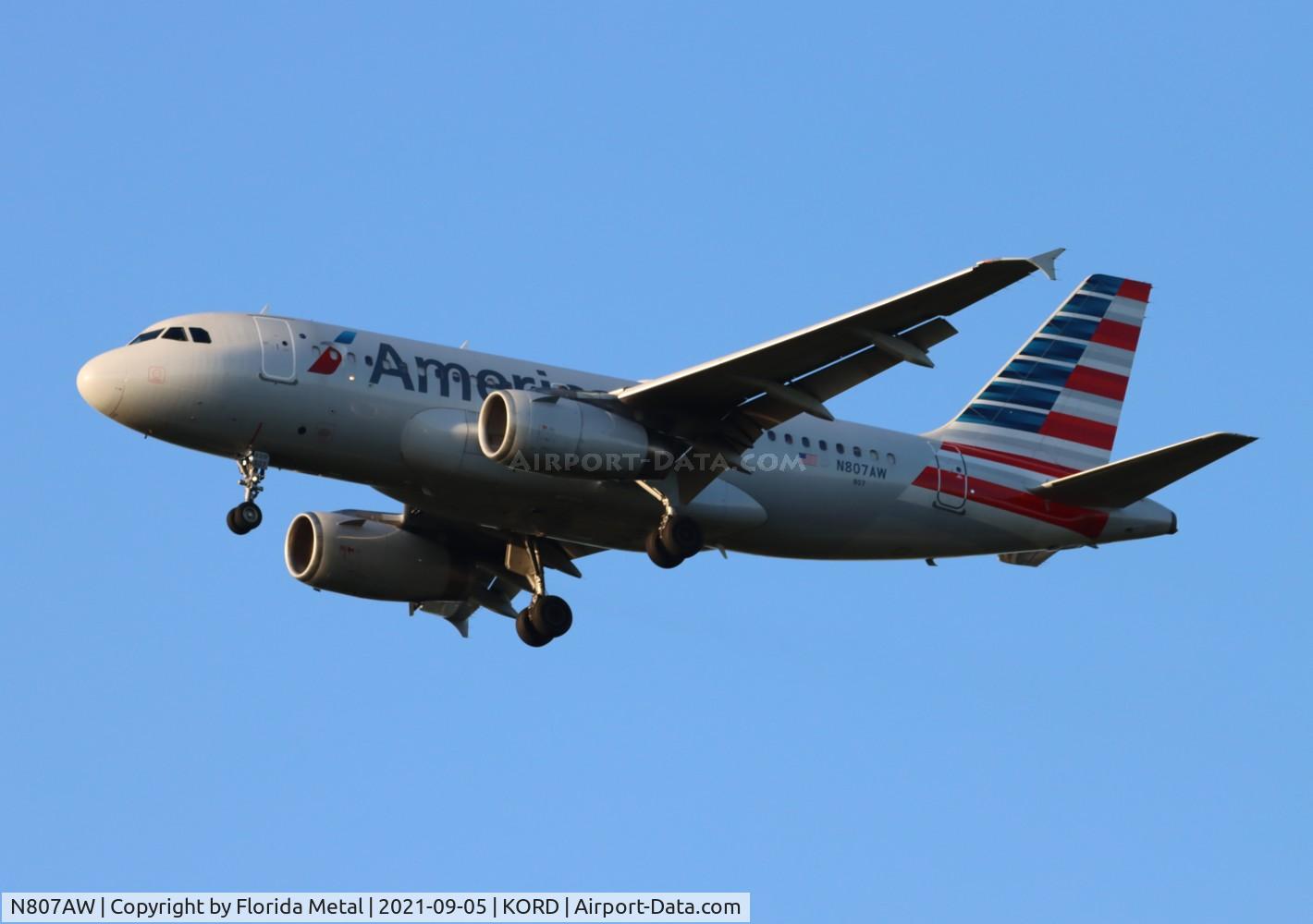 N807AW, 1999 Airbus A319-132 C/N 1064, ORD 2021