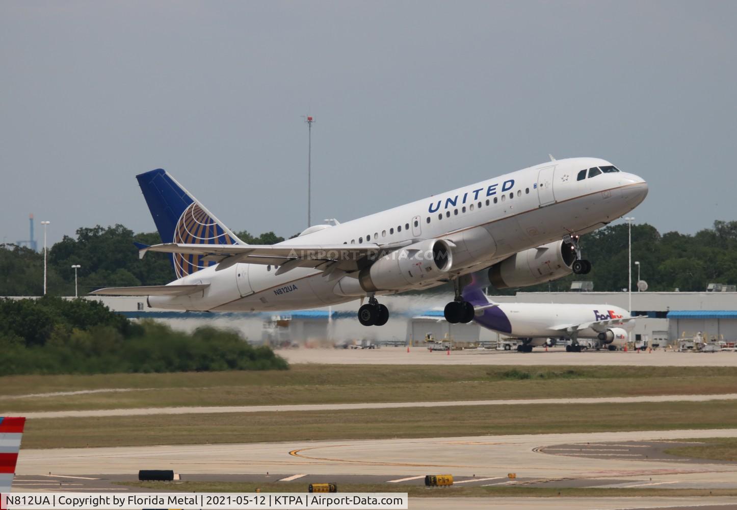 N812UA, 1998 Airbus A319-131 C/N 850, TPA 2021