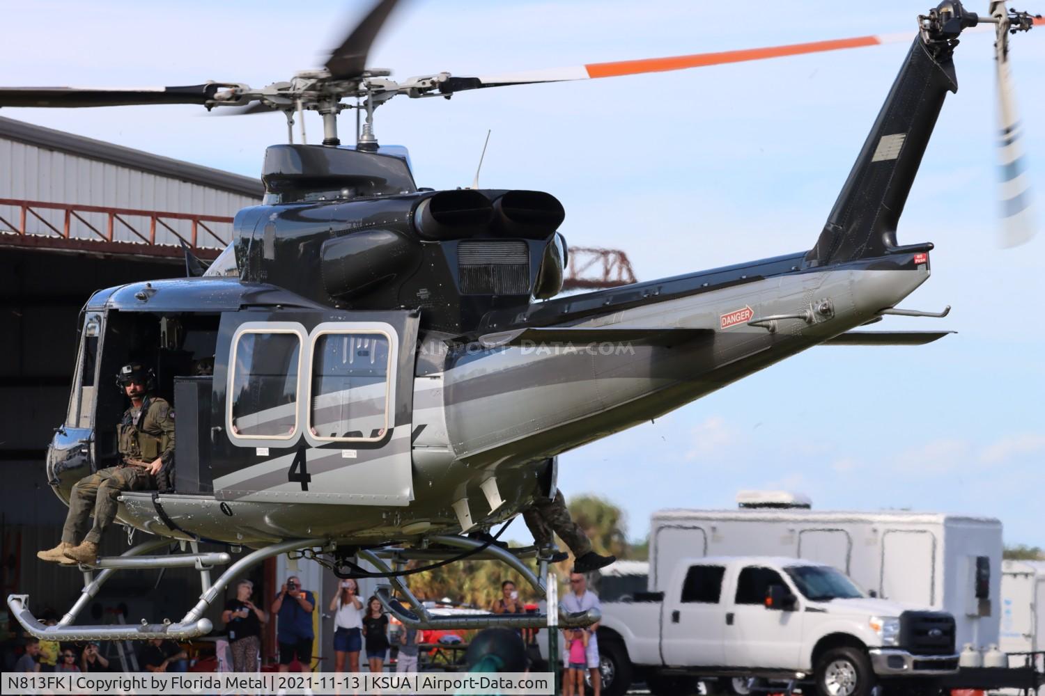 N813FK, 2005 Bell 412EP C/N 36388, Stuart 2021
