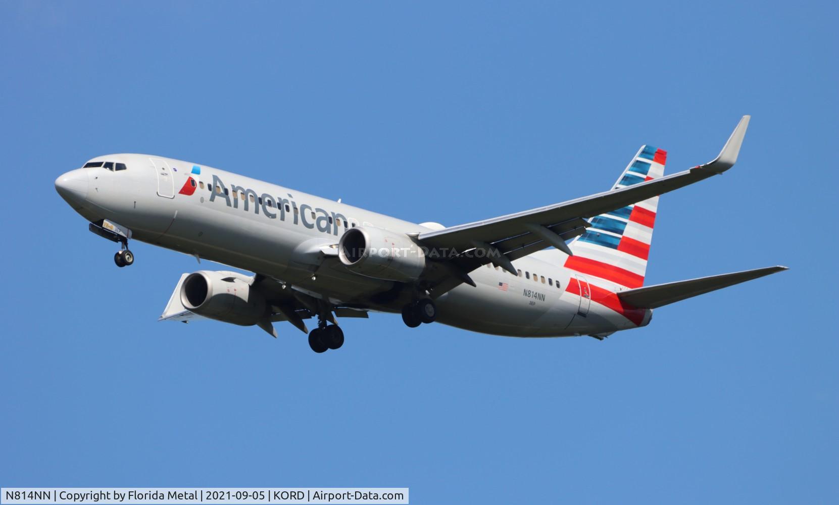 N814NN, 2009 Boeing 737-823 C/N 29562, ORD 2021