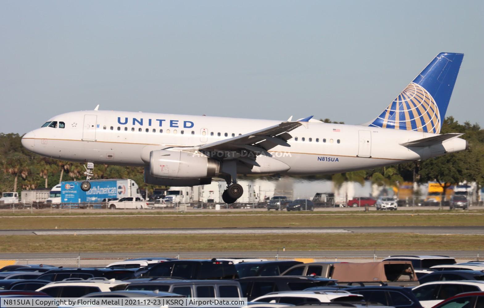 N815UA, 1998 Airbus A319-131 C/N 867, SRQ 2021