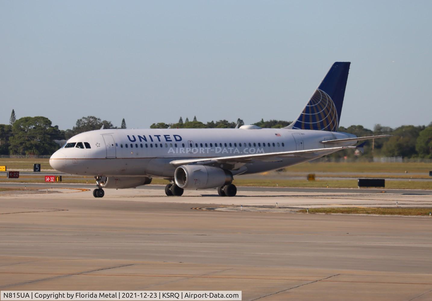 N815UA, 1998 Airbus A319-131 C/N 867, SRQ 2021