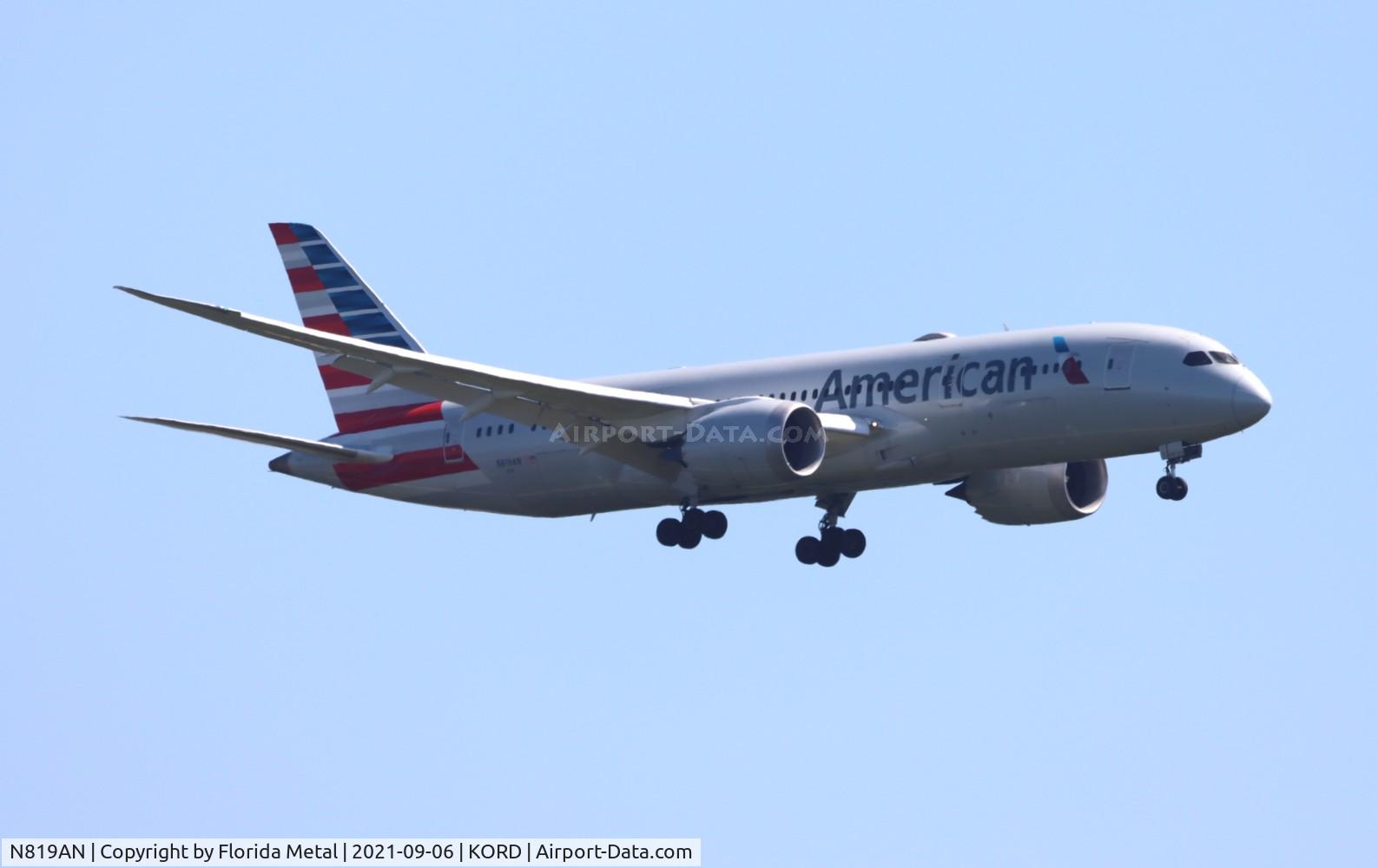 N819AN, 2017 Boeing 787-8 Dreamliner Dreamliner C/N 40637, ORD 2021