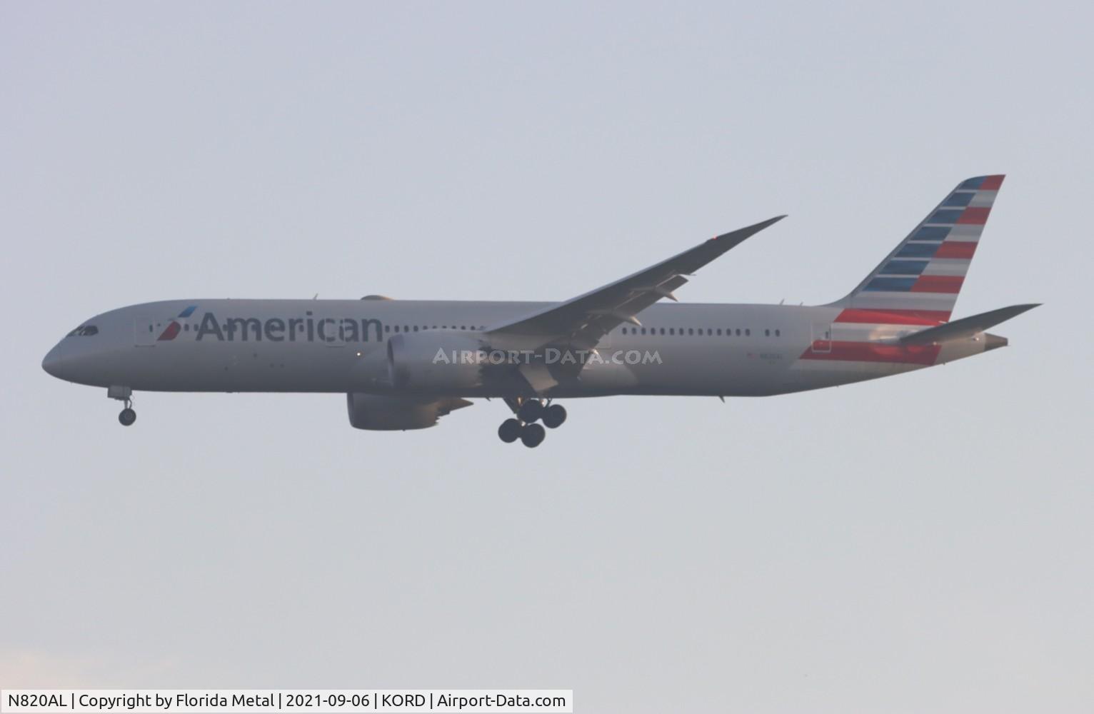 N820AL, 2016 Boeing 787-9 Dreamliner C/N 40639, ORD 2021