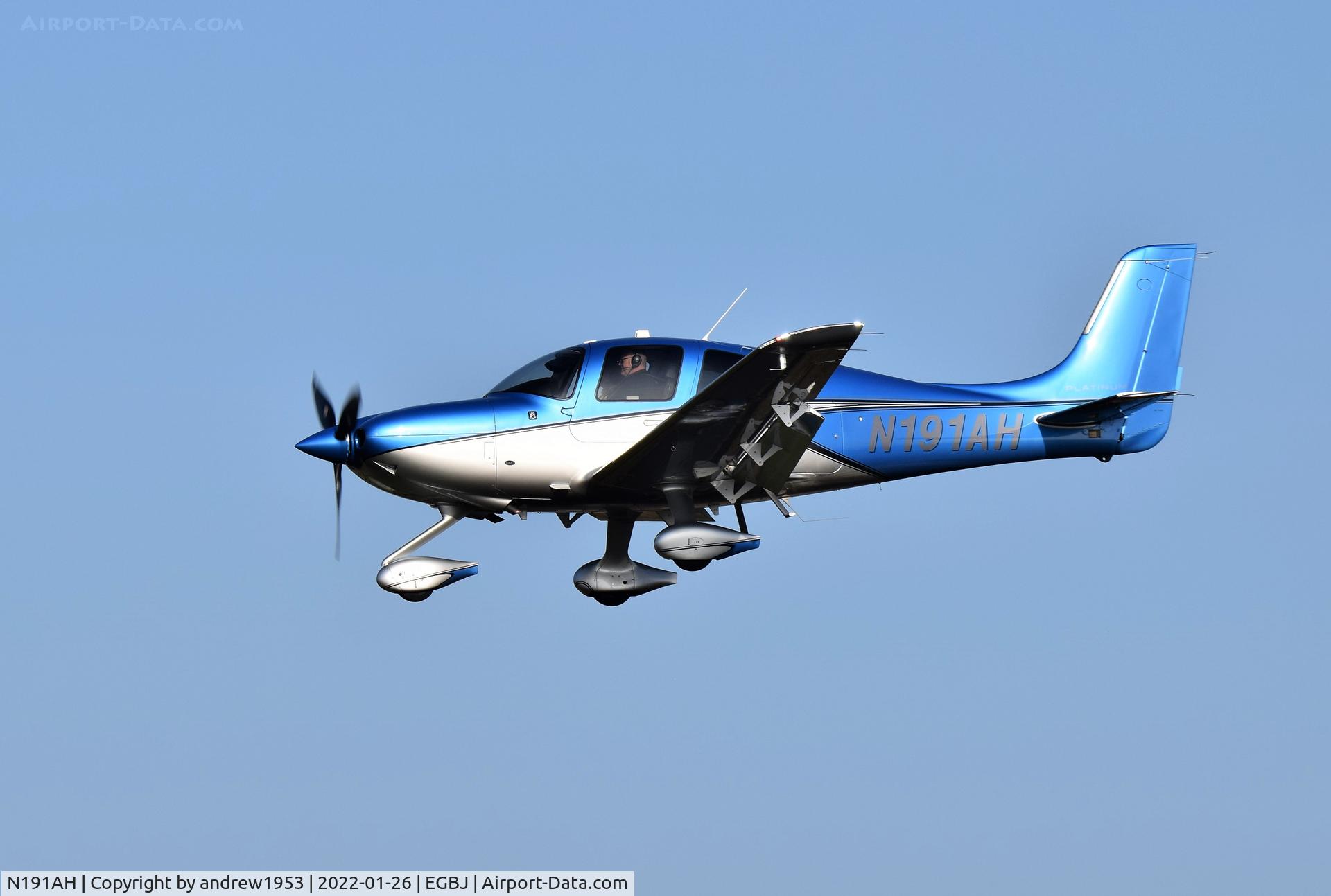 N191AH, 2021 Cirrus SR22T C/N 2354, N191AH at Gloucestershire Airport.