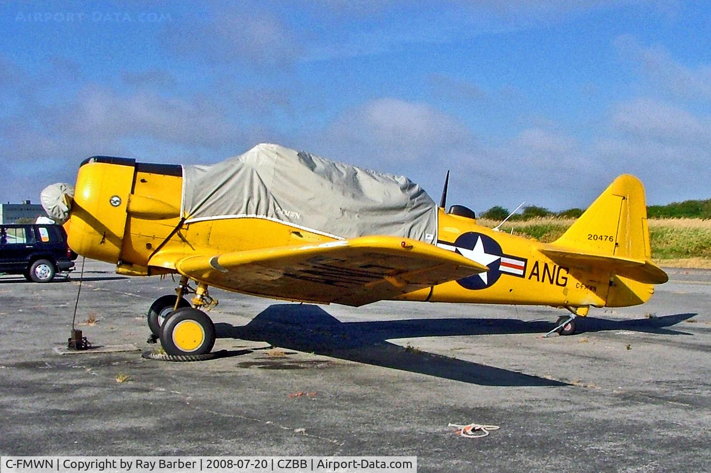 C-FMWN, 1953 Canadian Car & Foundry T-6 Harvard Mk.4 C/N CCF4-267, C-FMWN   (20476) Canadian Car & Foundry T-6J Harvard IV [CCF4-267] (Ex Royal Canadian Air Force) Boundary Bay~C 20/07/2008