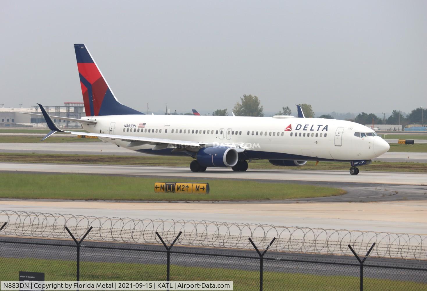 N883DN, 2017 Boeing 737-932/ER C/N 31993, ATL 2021