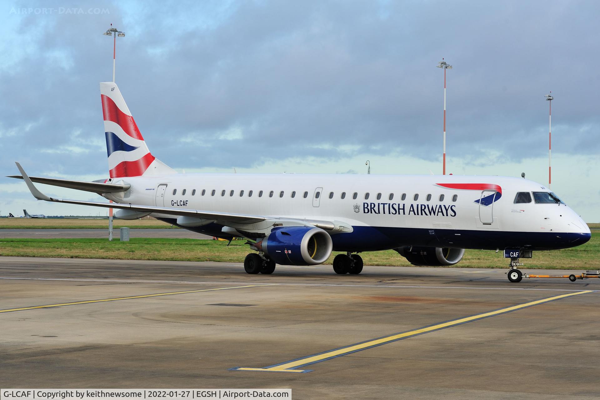 G-LCAF, 2012 Embraer 190LR (ERJ-190-100LR) C/N 19000548, Engineering movement.