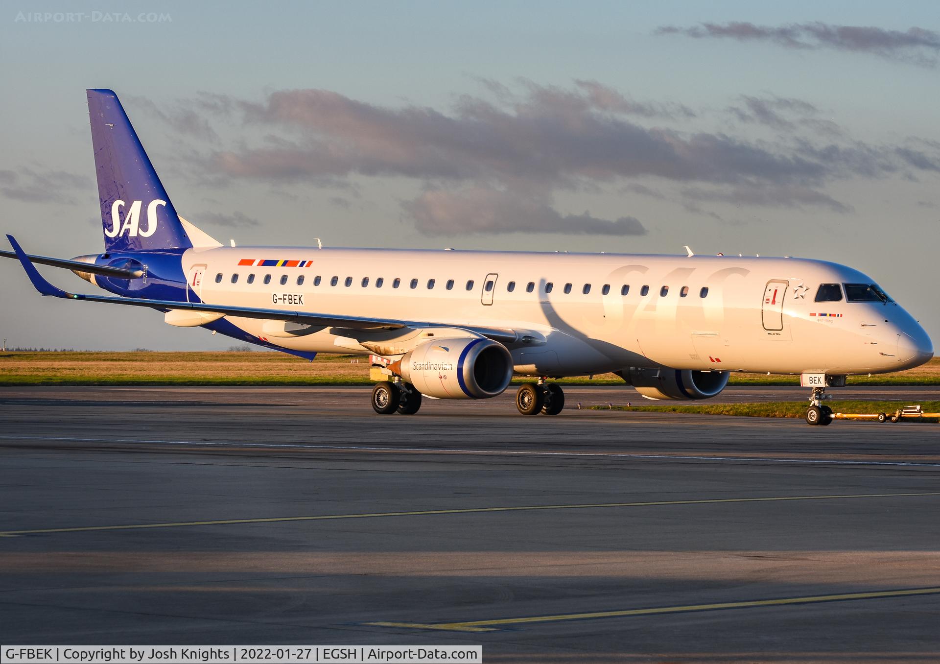 G-FBEK, 2008 Embraer 195LR (ERJ-190-200LR) C/N 19000168, On Tug With KLMUK Engineering.