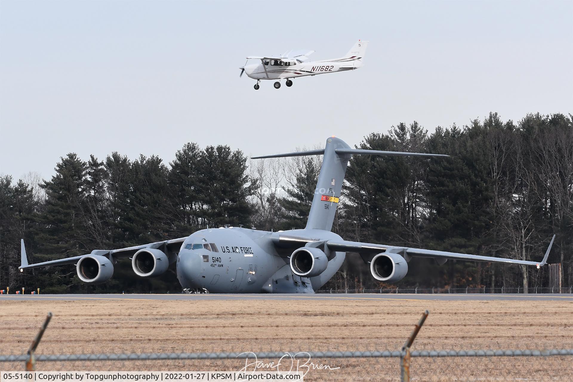 05-5140, 2007 Boeing C-17A Globemaster III C/N F-147/P-140, REACH888 holding short