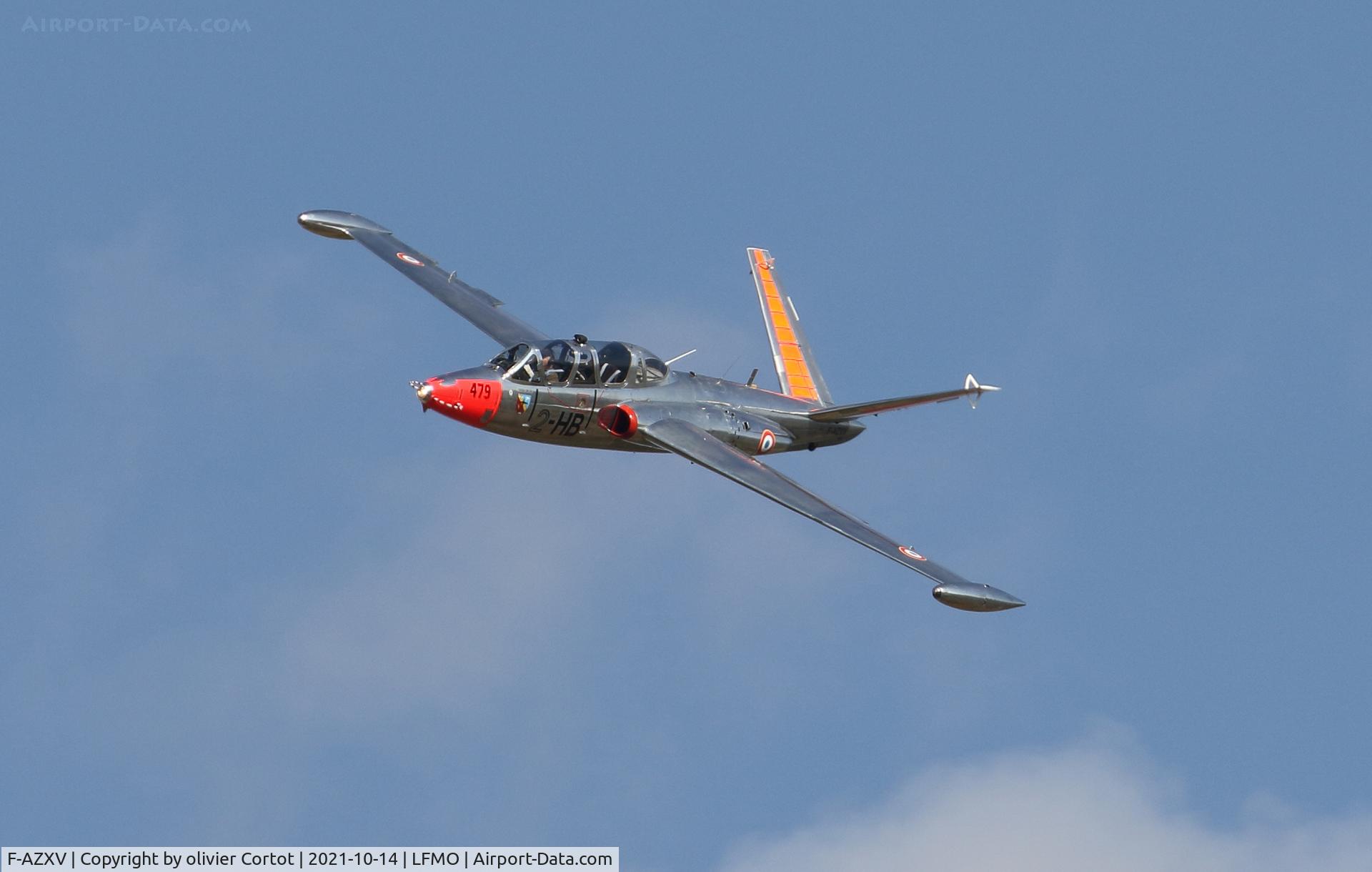 F-AZXV, Fouga CM-170 Magister C/N 479, Orange, oct 2021