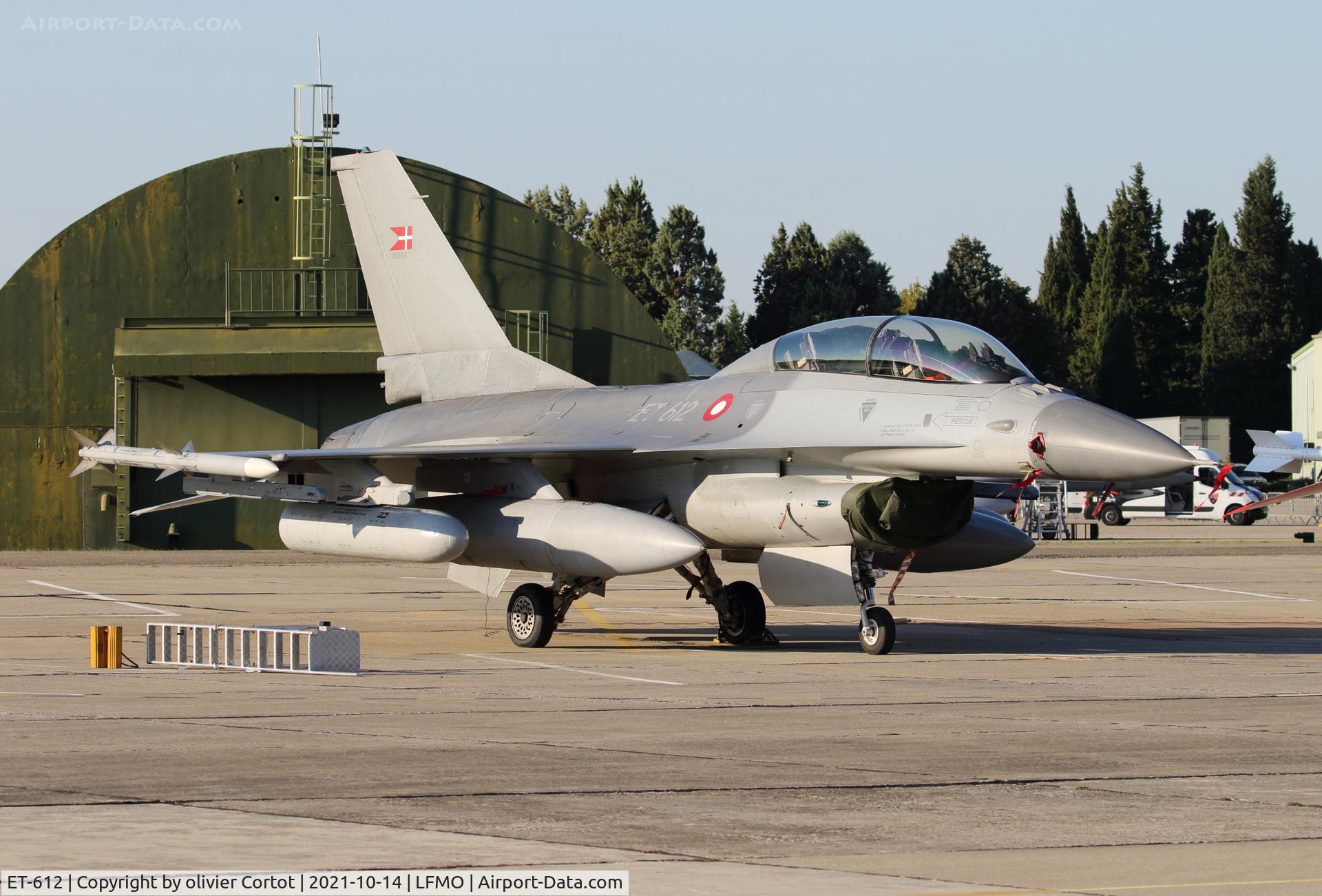 ET-612, SABCA F-16B Fighting Falcon C/N 6G-9, oct 2021