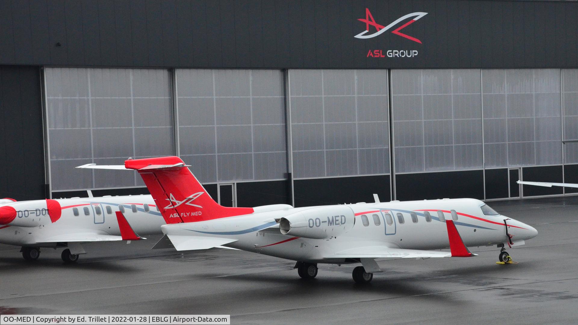 OO-MED, 2006 Learjet 45 C/N 45-311, ASL Facilities LGG
