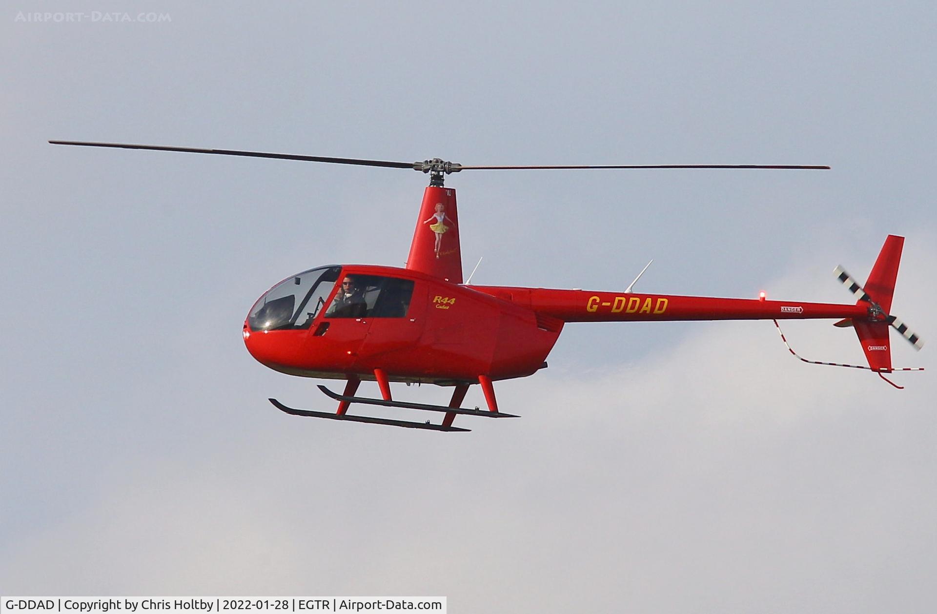 G-DDAD, 2021 Robinson R44 Cadet C/N 30079, Undergoing pilot training at Elstree