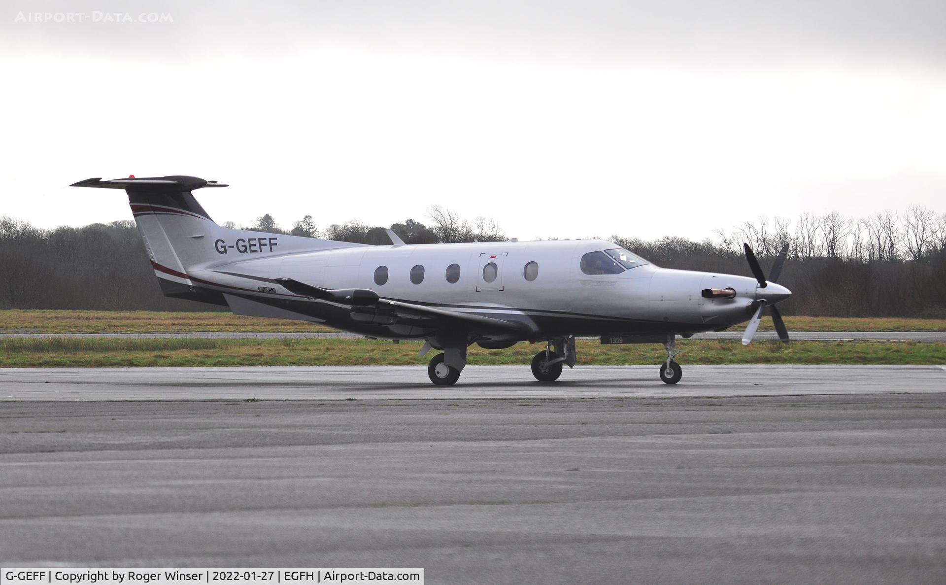 G-GEFF, 2012 Pilatus PC-12/47E C/N 1359, Visiting bizprop operated by GT Aviation (Elwick) Ltd.