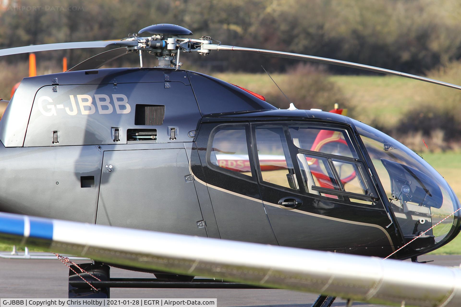 G-JBBB, 2004 Eurocopter EC-120B Colibri C/N 1380, Parked at Elstree in the new helicopter area
