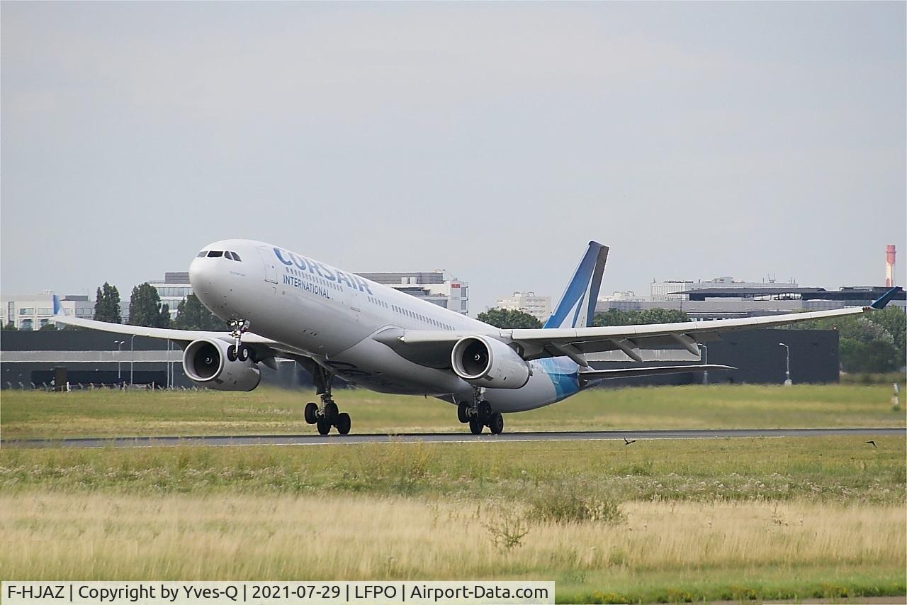 F-HJAZ, 2009 Airbus A330-343 C/N 1077, Airbus A330-343X, Take off rwy 24, Paris-Orly airport (LFPO-ORY)