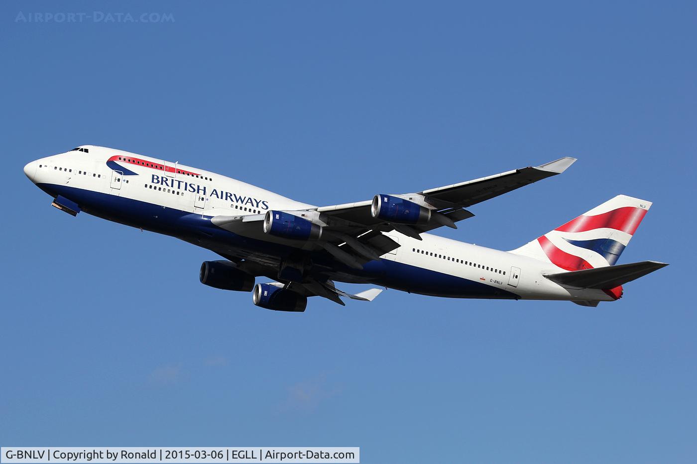 G-BNLV, 1992 Boeing 747-436 C/N 25427, at lhr