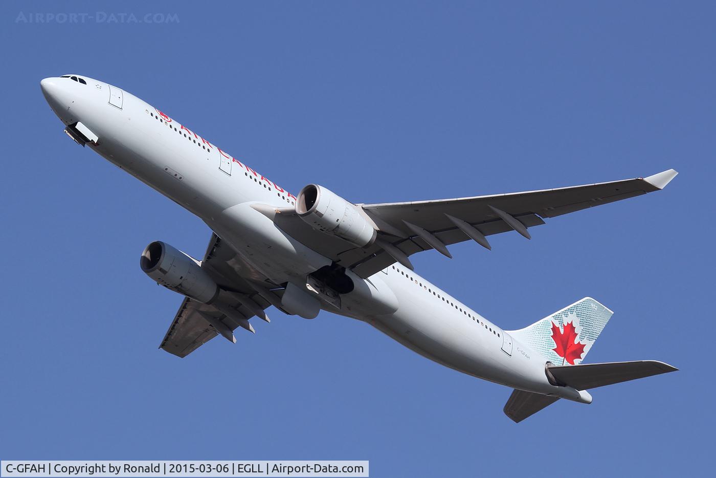 C-GFAH, 1999 Airbus A330-343 C/N 0279, at lhr