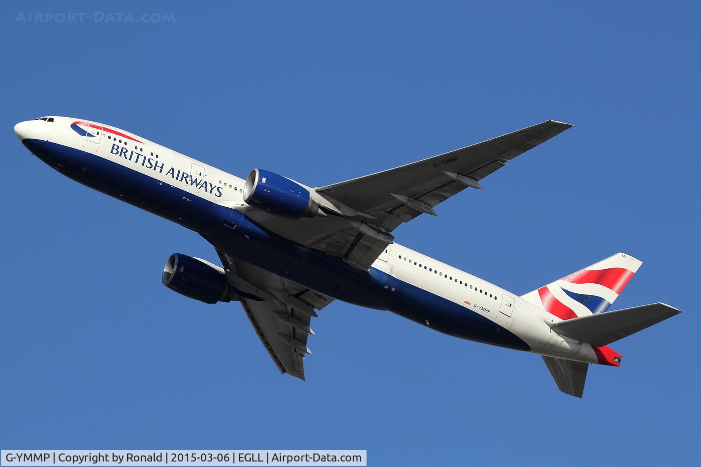 G-YMMP, 2001 Boeing 777-236 C/N 30315, at lhr