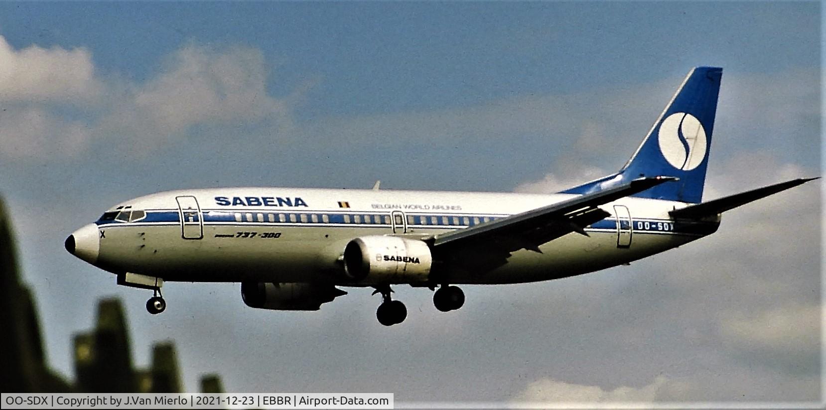OO-SDX, 1987 Boeing 737-329 C/N 23773, Slide scan