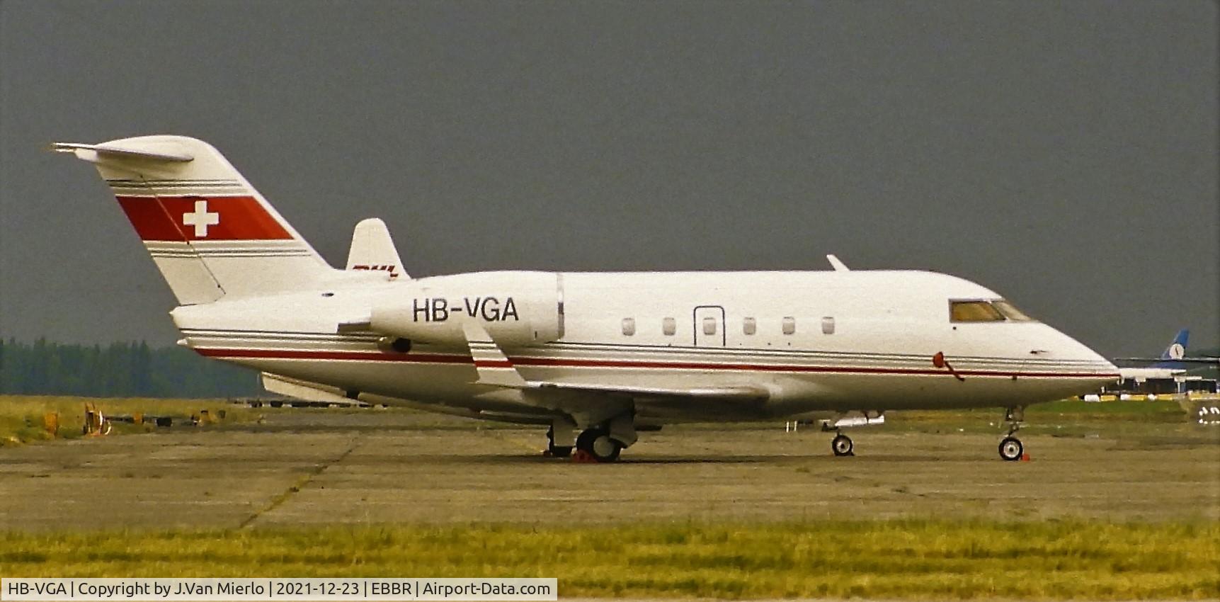 HB-VGA, 1982 Canadair Challenger 600S (CL-600-1A11) C/N 1029, Slide scan