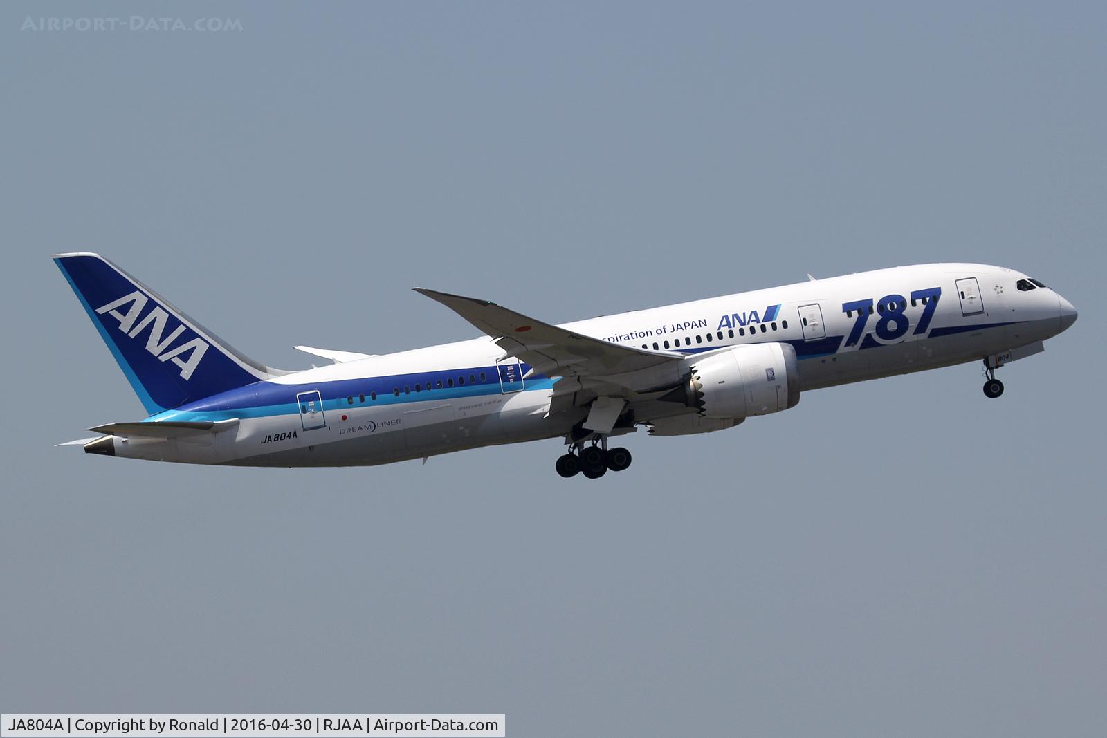 JA804A, 2010 Boeing 787-8 Dreamliner C/N 34486, at nrt