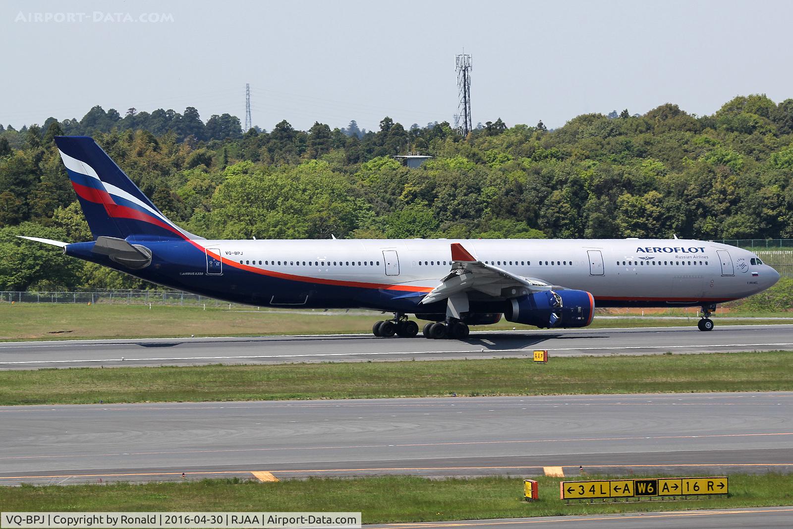VQ-BPJ, 2012 Airbus A330-343 C/N 1328, at nrt