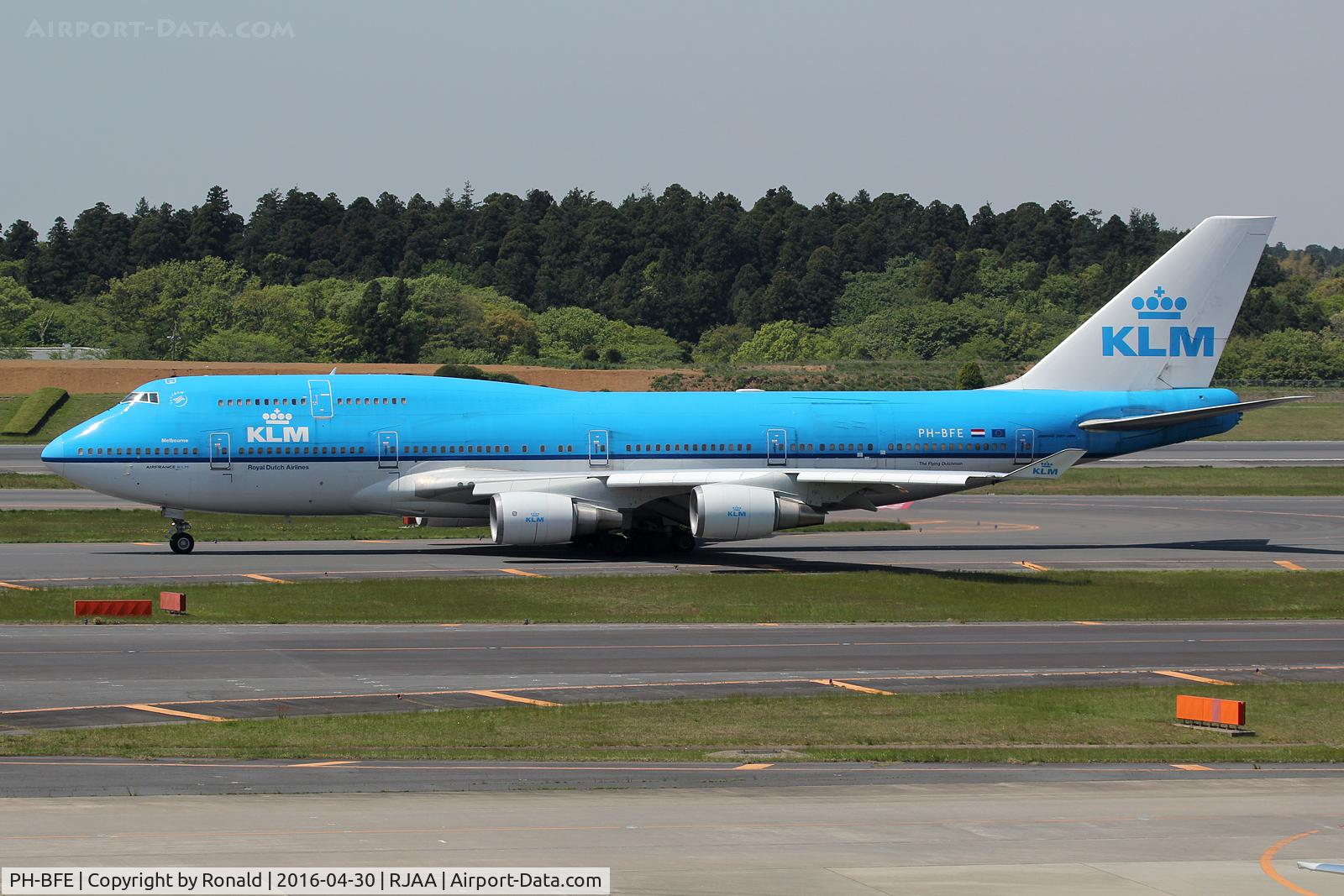PH-BFE, 1990 Boeing 747-406BC C/N 24201, at nrt