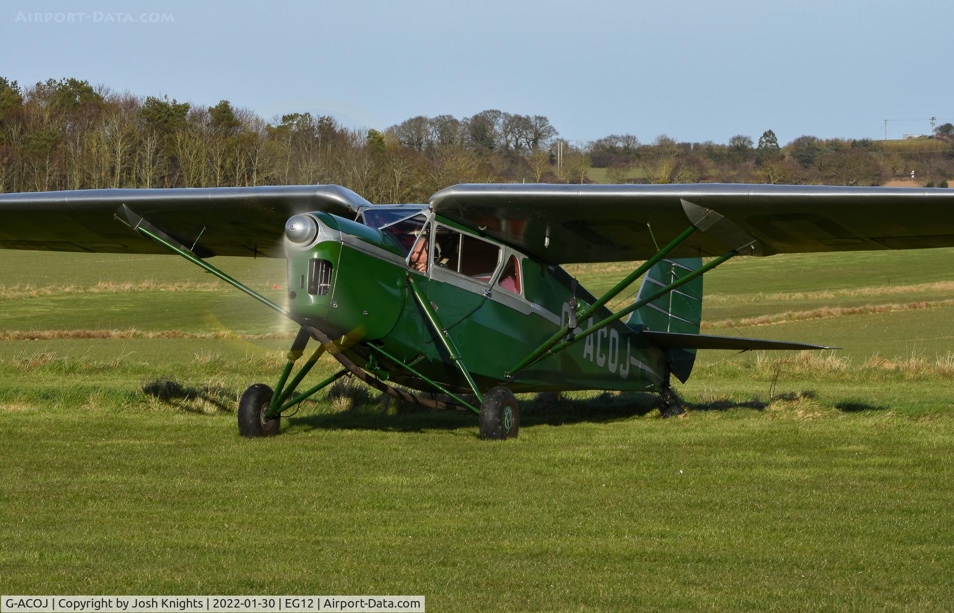 G-ACOJ, 1934 De Havilland DH.85 Leopard Moth C/N 7035, On The Ground At Northrepps Airfield