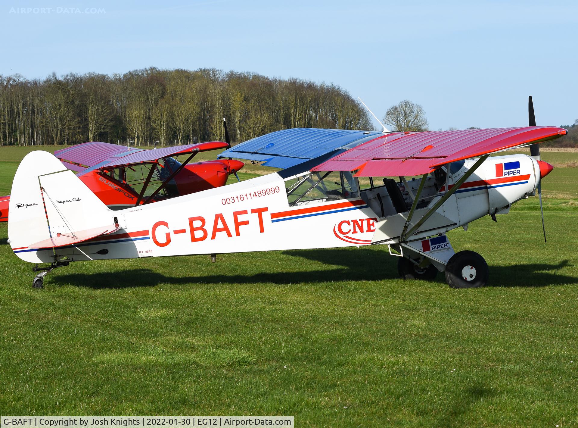G-BAFT, 1957 Piper L-21B Super Cub (PA-18-135) C/N 18-5340, On The Ground at Northrepps.