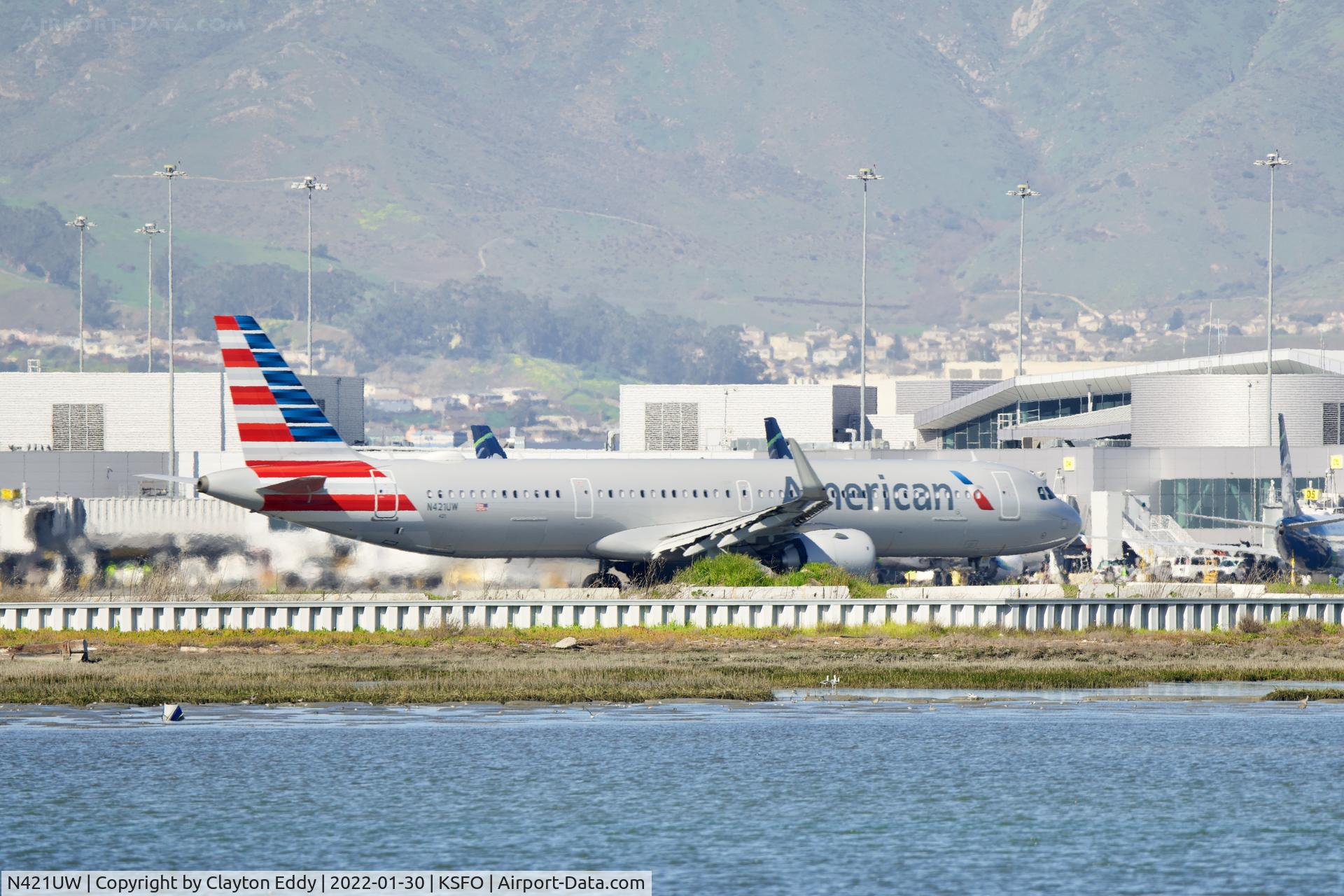 N421UW, 2020 Airbus A321-253NX C/N 10095, SFO 2022.