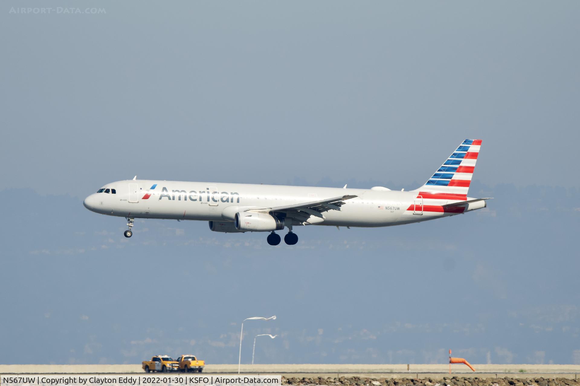 N567UW, 2013 Airbus A321-231 C/N 5728, SFO 2022.