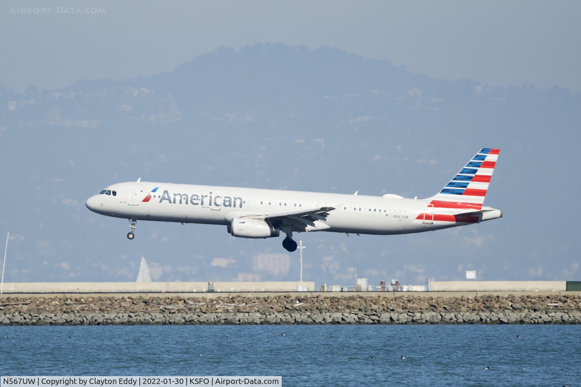 N567UW, 2013 Airbus A321-231 C/N 5728, SFO 2022.