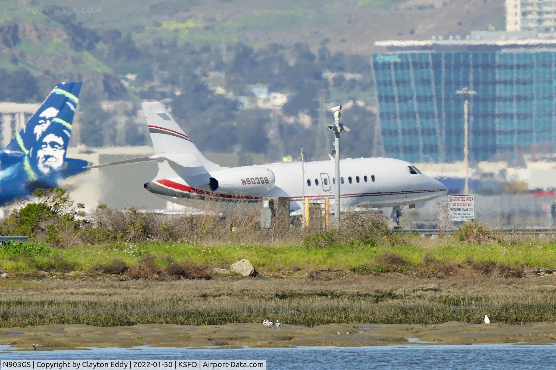 N903GS, 2002 Dassault Falcon 2000 C/N 183, SFO 2022.