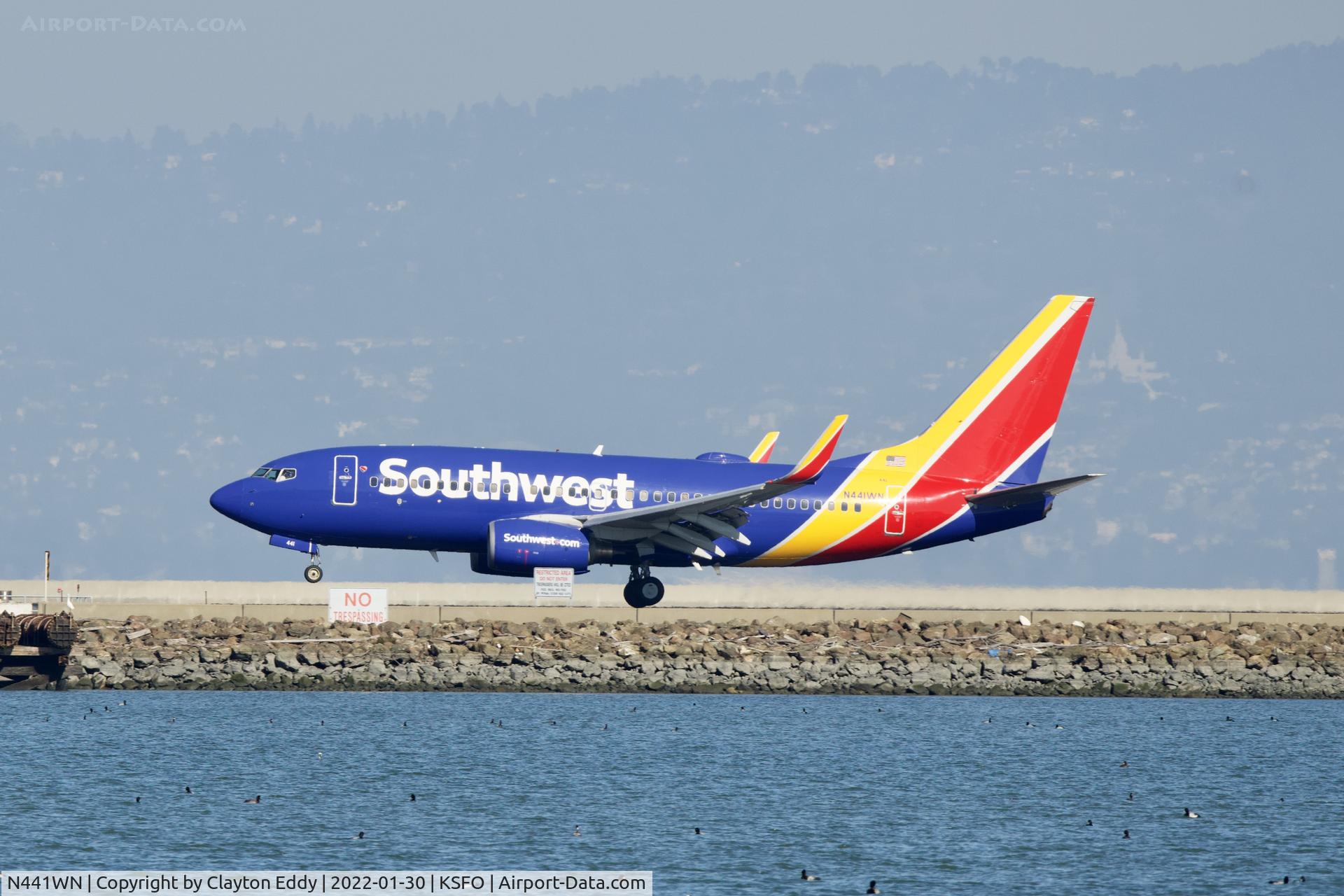 N441WN, 2003 Boeing 737-7H4 C/N 29837, SFO 2022.
