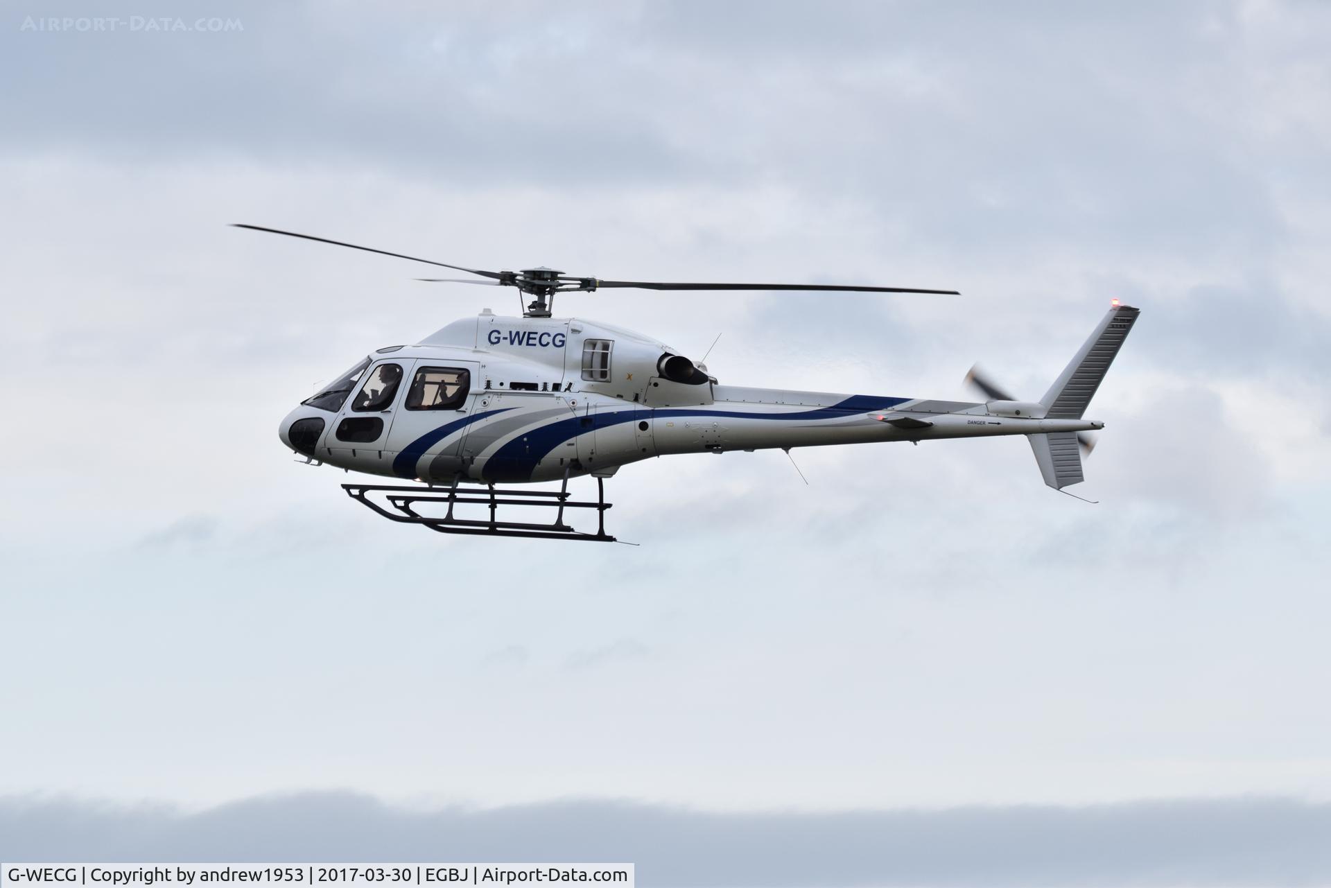 G-WECG, 2013 Eurocopter AS-355NP Ecureuil 2 C/N 5798, G-WECG at Gloucestershire Airport.
