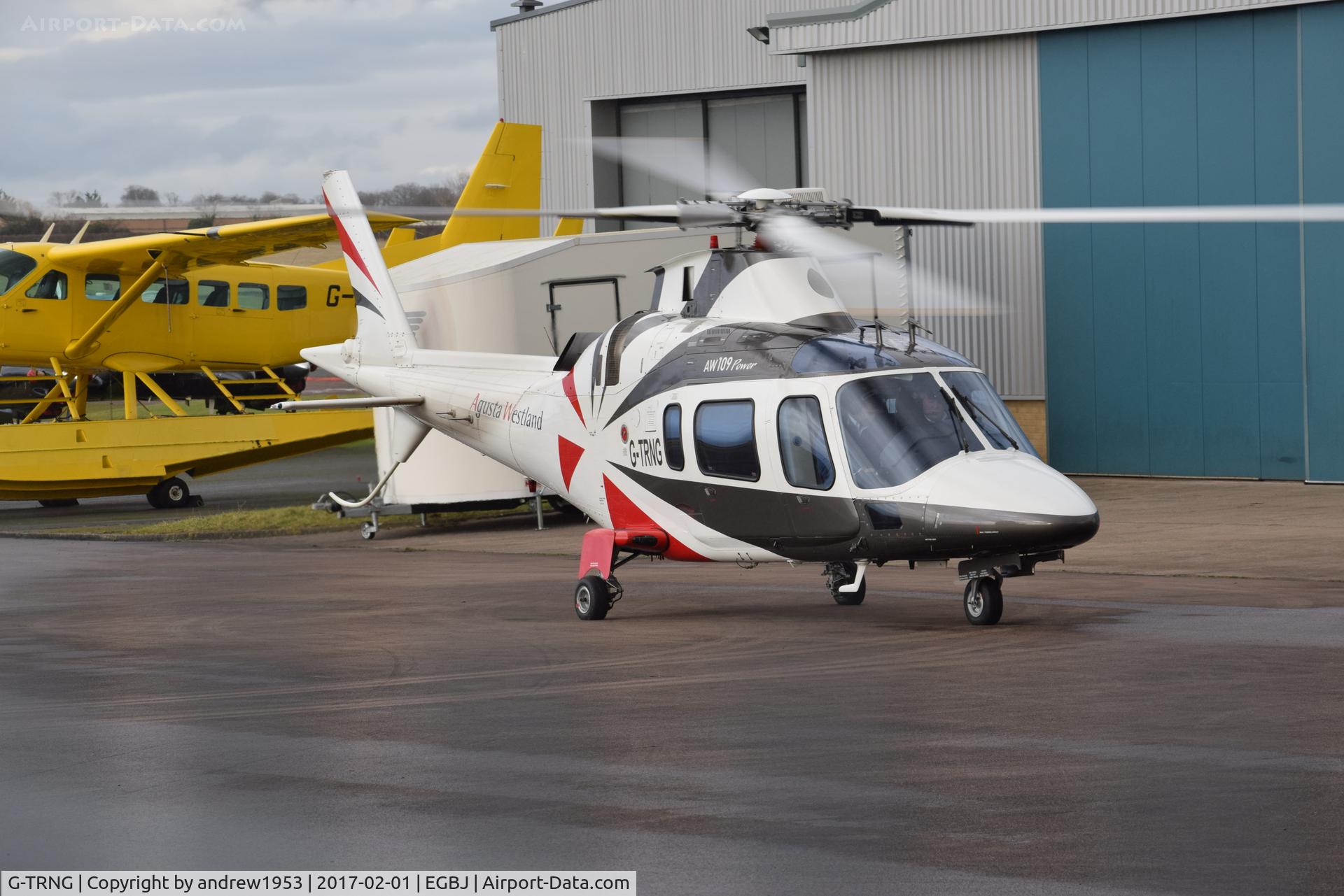 G-TRNG, 2002 Agusta A-109E Power C/N 11156, G-TRNG at Gloucestershire Airport.