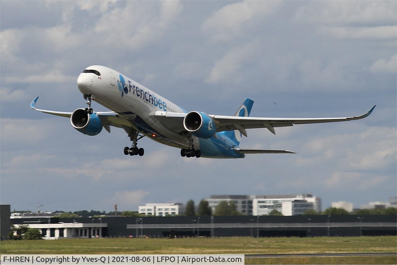 F-HREN, 2020 Airbus A350-941 C/N 433, Airbus A350-941, Take off rwy 24, Paris-Orly airport (LFPO-ORY)