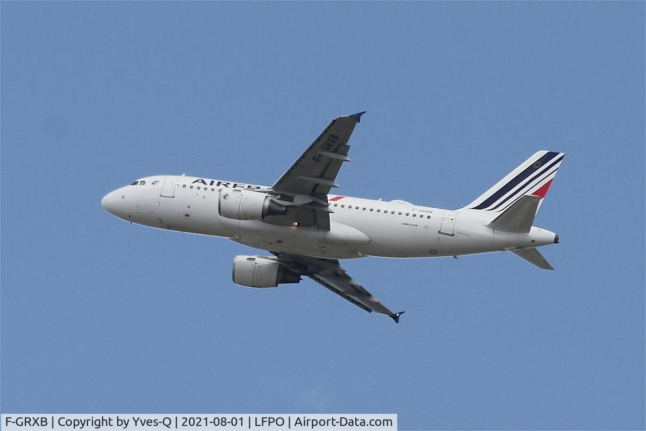 F-GRXB, 2001 Airbus A319-111 C/N 1645, Airbus A319-111, Climbing from rwy 24, Paris-Orly airport (LFPO-ORY)