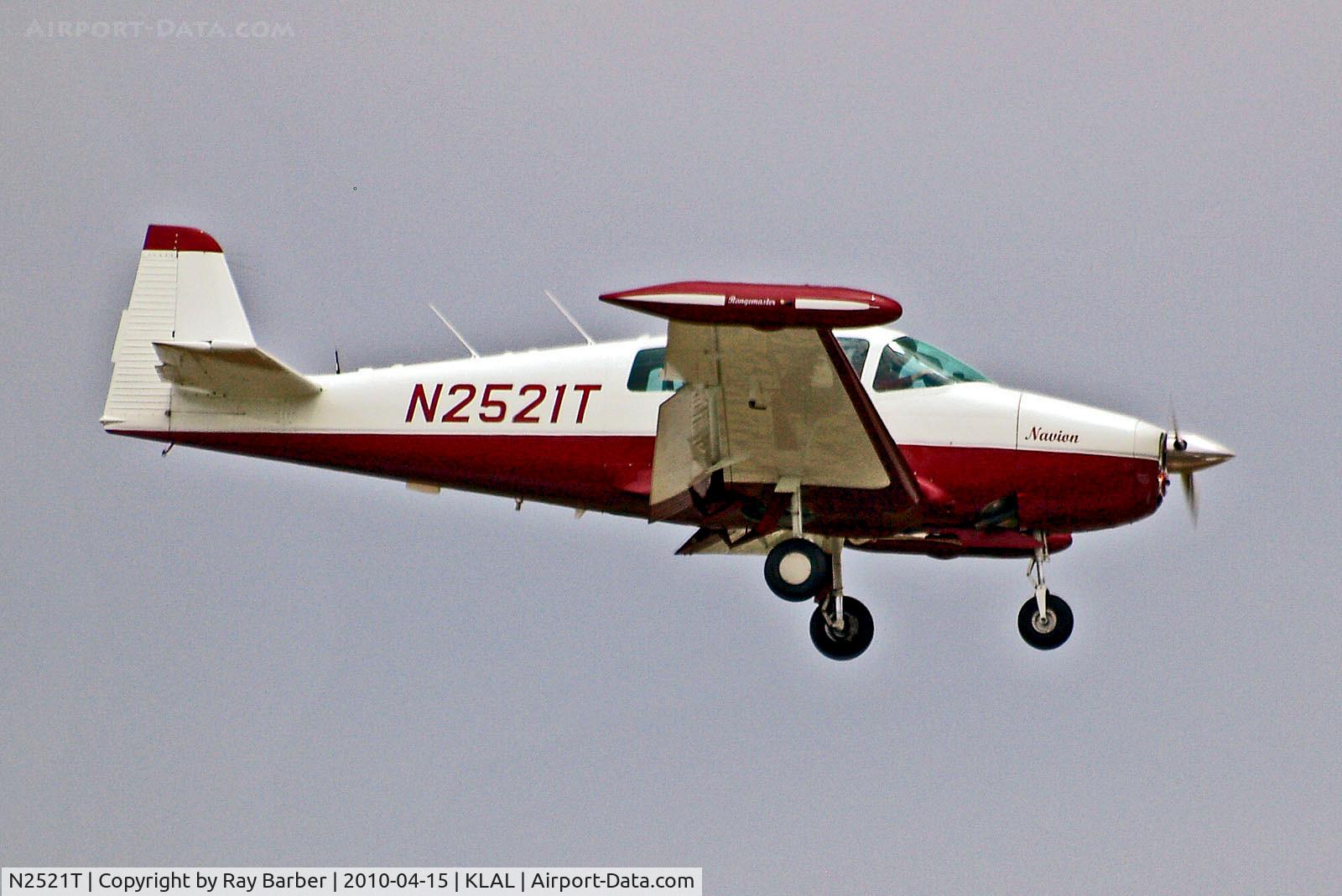 N2521T, 1968 Navion Rangemaster H C/N NAV-4-2519, N2521T   Navion Rangemaster H [NAV-4-2519] Lakeland-Linder~N 15/04/2010