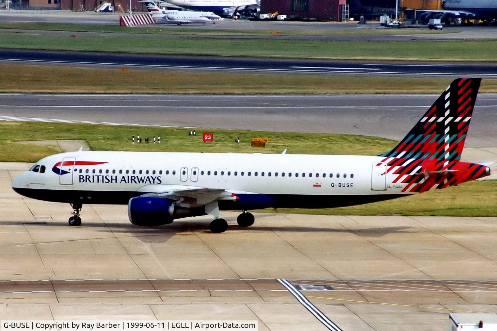 G-BUSE, 1988 Airbus A320-111 C/N 017, G-BUSE   Airbus A320-111 [0017] (British Airways) Heathrow~G 11/06/1999