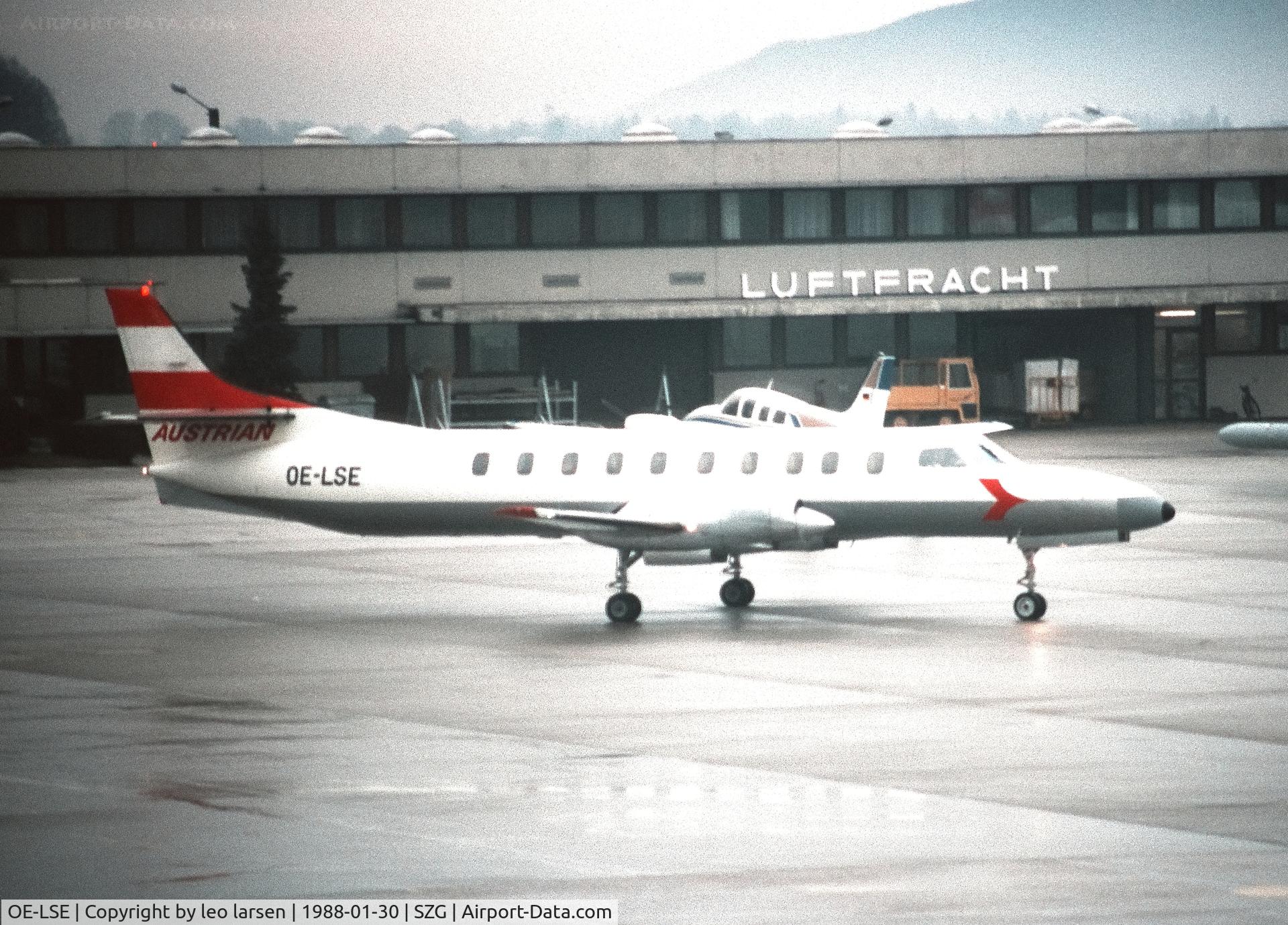 OE-LSE, 1980 Swearingen SA-226TC Metro II C/N TC-353, Salzburg 30.1.1988