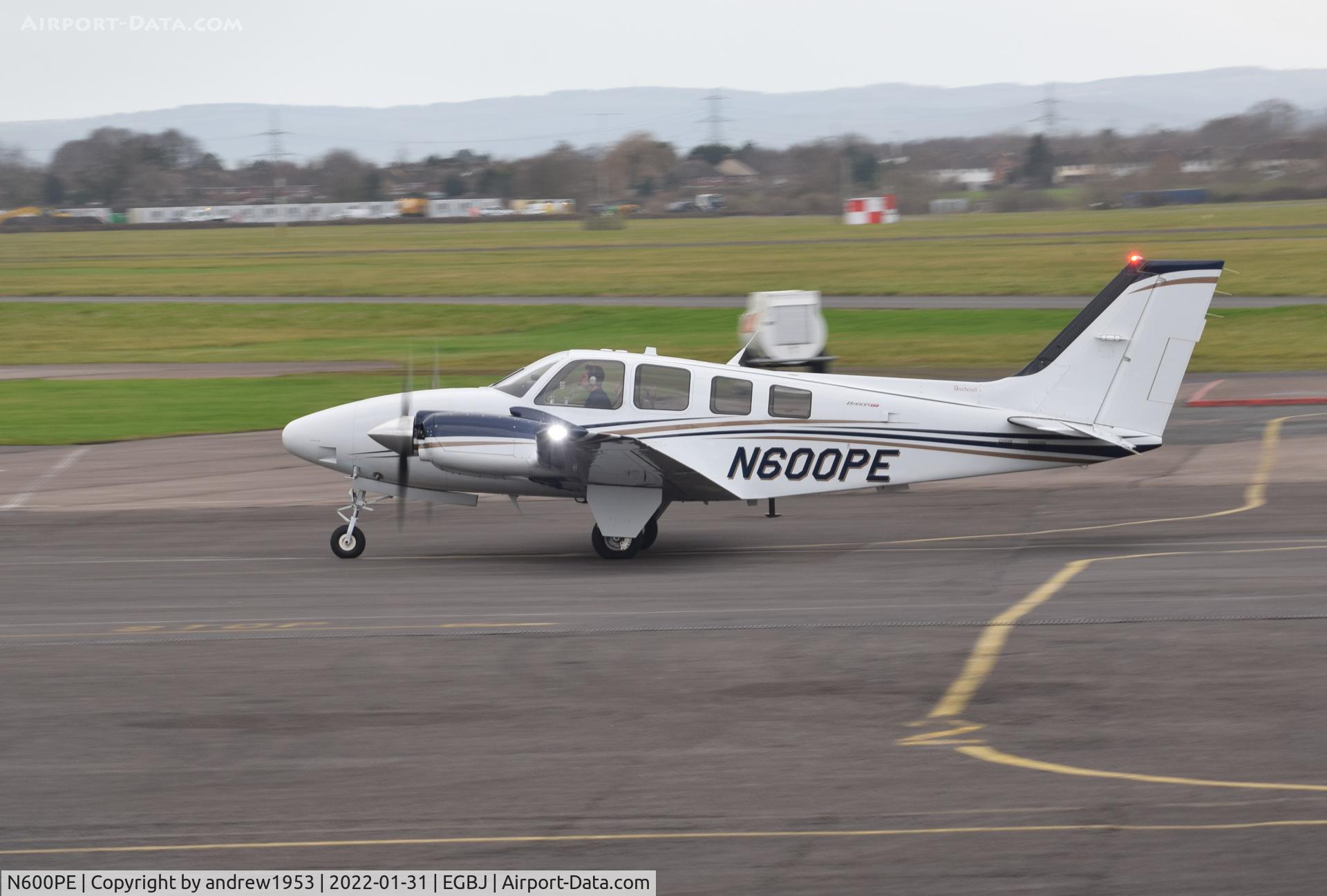 N600PE, 2014 Beechcraft G58 Baron C/N TH-2404, N600PE at Gloucestershire Airport.