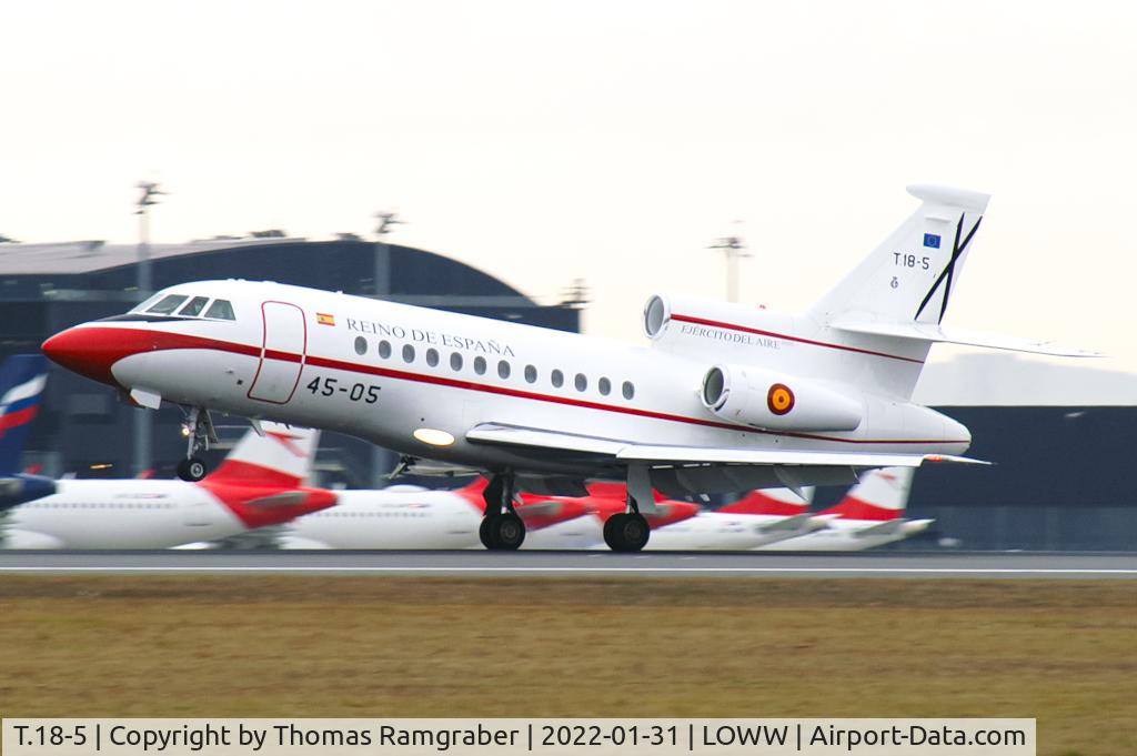 T.18-5, 1989 Dassault Falcon 900 C/N 73, Spain - Air Force Dassault Falcon 900